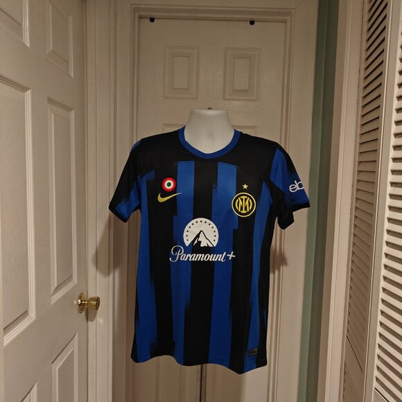 Inter Milan 2023/24 Home Jersey Nike Serie A Men's L Blue/Black Paramount Soccer - Picture 3 of 14
